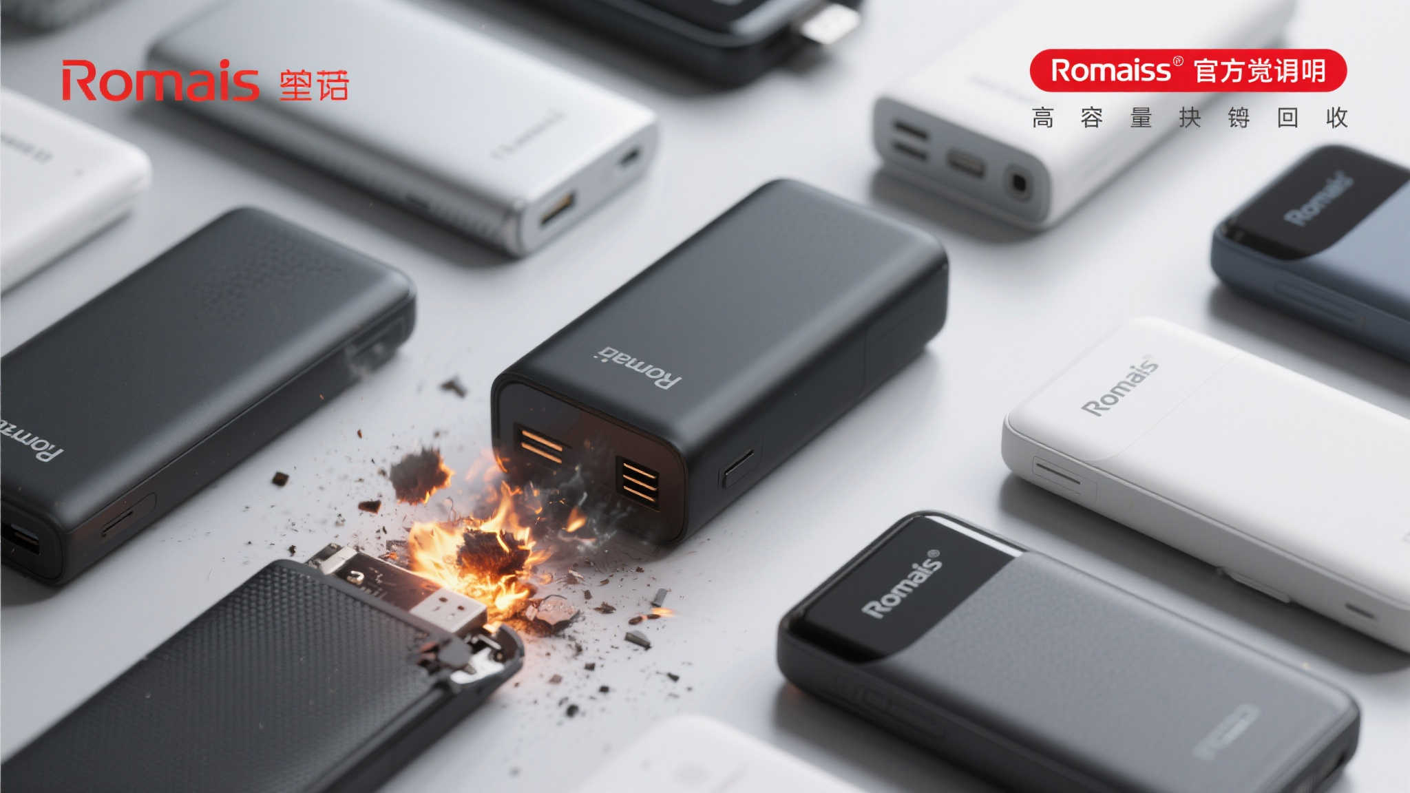 罗马仕紧急召回超49万台充电宝，多个畅销型号受影响